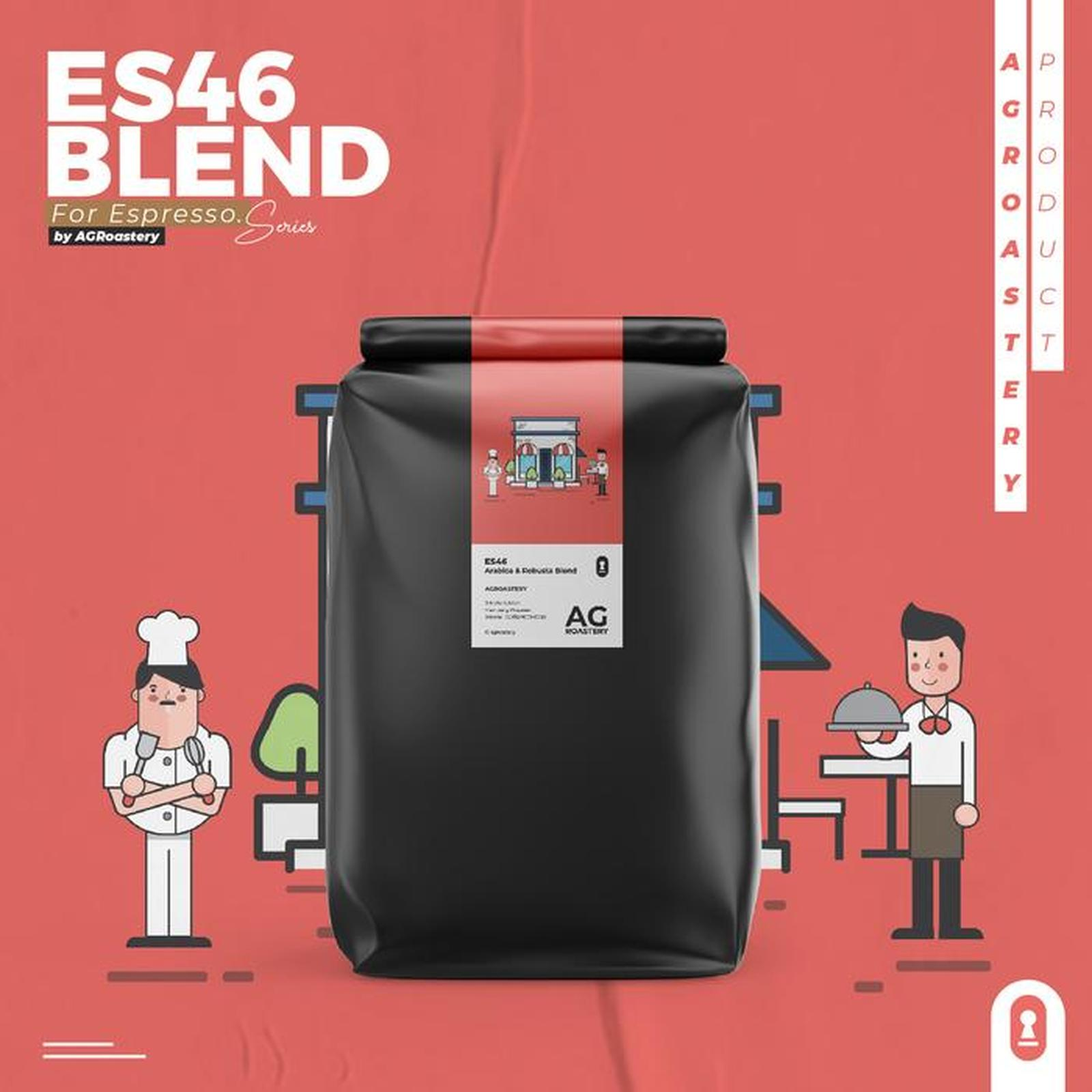 (Grosir min. 10kg) House Blend Espresso - Arabica & Fine Robusta 1 KG | ES46 Blend 1KG