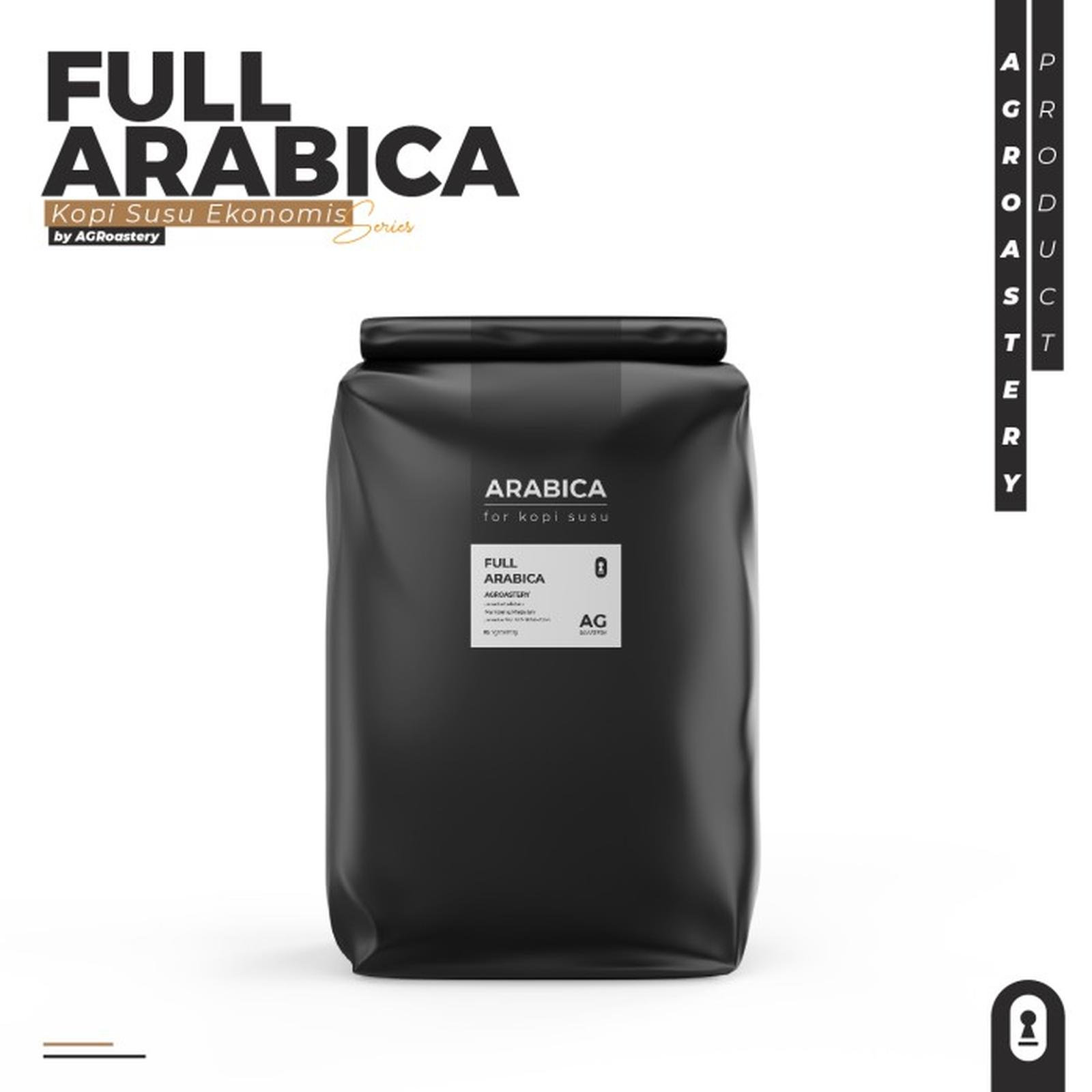 (grosir min. 10kg) Biji Kopi Full Arabica Kopi Susu Ekonomis 1 KG